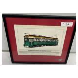 Framed Wilmington Railway Print with Token