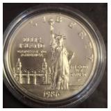 1986 Statue of Liberty Silver Dollar Coin