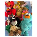 Plush Characters and Toys Lot