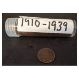 Roll of 1910-1939 Wheat Pennies