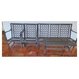 Four Pc Metal Patio Set