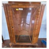Wooden Curio Cabinet with Glass Shelves