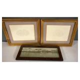 Framed Artwork & Photograph Set