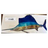 12-Inch Metal Sailfish Wall Decor