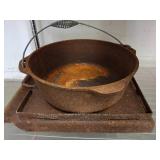 Rustic Cast Iron Pot and Griddle Set