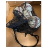 Mesh Bag Containing Baseballs