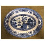 Blue and White Porcelain Oval Platter