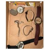 Wristwatches and Pocket Watch Lot