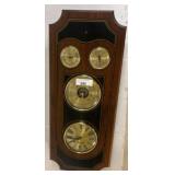 Bulova Wall Clock with Barometer and Thermometer