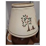 Table Lamp with Shade and Drinkware Set