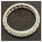 Gold Over 925 Ring with CZ Stones