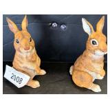 Gorham Natureï¿½s Gallery Rabbit Figurines