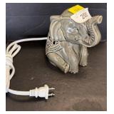 Ceramic Elephant-Shaped Plug-In Night Light