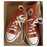 Converse High-Top Orange Canvas Sneakers