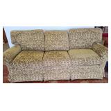 Taylor King Sofa, 88 Inches, Damask Upholstery