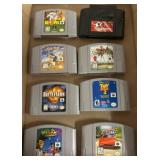 8 Nintendo 64 Game Cartridges & GameShark