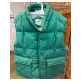 St. Johnï¿½s Bay Green Puffer Vest, Size XL