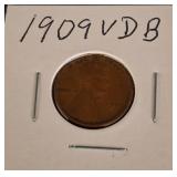 1909 VDB Lincoln Wheat Penny Coin
