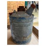 Vintage Metal Oil Can with Spout