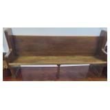 Wooden Church Pew, 77ï¿½ï¿½ Long