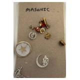 Masonic Pins and Jewelry Collection