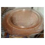 Pink Depression Glass Plates