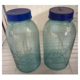 Ball Perfect Mason Jars, Blue Glass