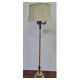 64-Inch Floor Lamp with Metal and Fabric Shade