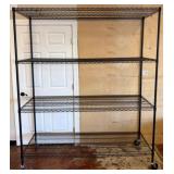 72x24x84 Wire Storage Rack With Casters