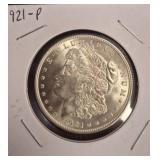1921-P Morgan Silver Dollar in Holder
