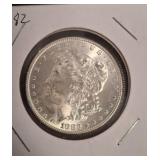 1889 Morgan Silver Dollar in Holder