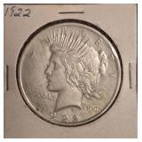 1922 U.S. Peace Silver Dollar Coin