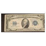 Series 1934 $10 Silver Certificate Note
