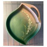 Roseville Pottery Dish with Embossed Lily Design
