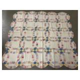 Handmade Double Wedding Ring Quilt