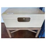 Mid-Century Style Storage Chest on Stand