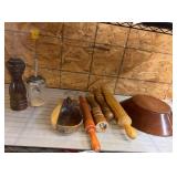 Wooden Kitchen Tools and Grinder