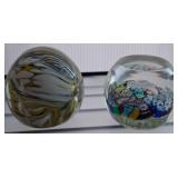 Two Murano Art Glass Paperweights