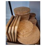 Cork Trivets and Bamboo Napkin Holders