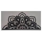 Decorative Black Metal Wall Art, 33x19