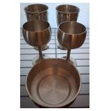 Pewter Cups and Dish - Woodbury & Sampo