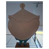 Double-Sided Wooden Figurative Sculpture