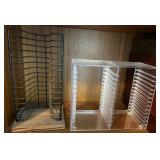 CD Racks with Wooden Paper Trays