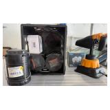 Utility Items: Clamp, Bulbs, Lantern