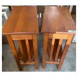 Mission-Style Wooden Side Tables