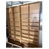 2 Wooden Shelving Units, 60x6x82 Each