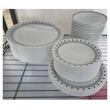 Corelle Dinnerware Set with Black Trim Design