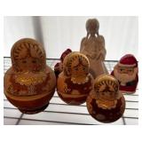 Nesting Dolls and Holiday Figurines