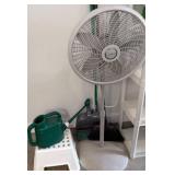 Lasko Floor Fan, Watering Can & Cleaning Items