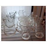 Clear Glass Mugs and Pitchers